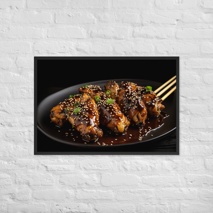 Teriyaki Wings Framed poster 🤤 from Yumify.AI