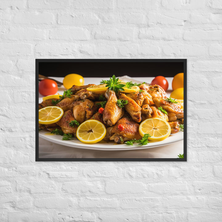 Honey Mustard Wings Framed poster 🤤 from Yumify.AI