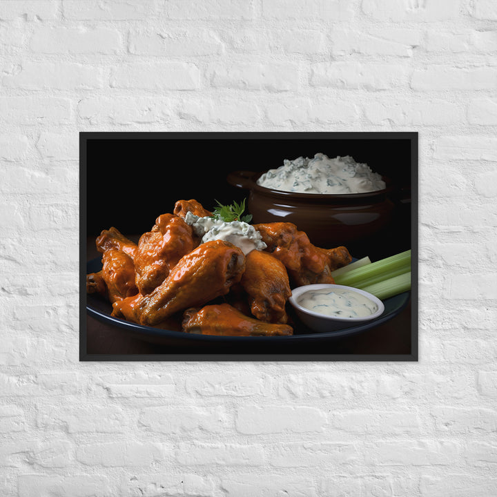 Buffalo Wings Framed poster 🤤 from Yumify.AI