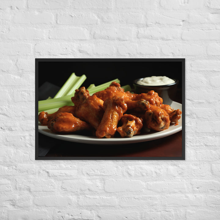 Buffalo Wings Framed poster 🤤 from Yumify.AI