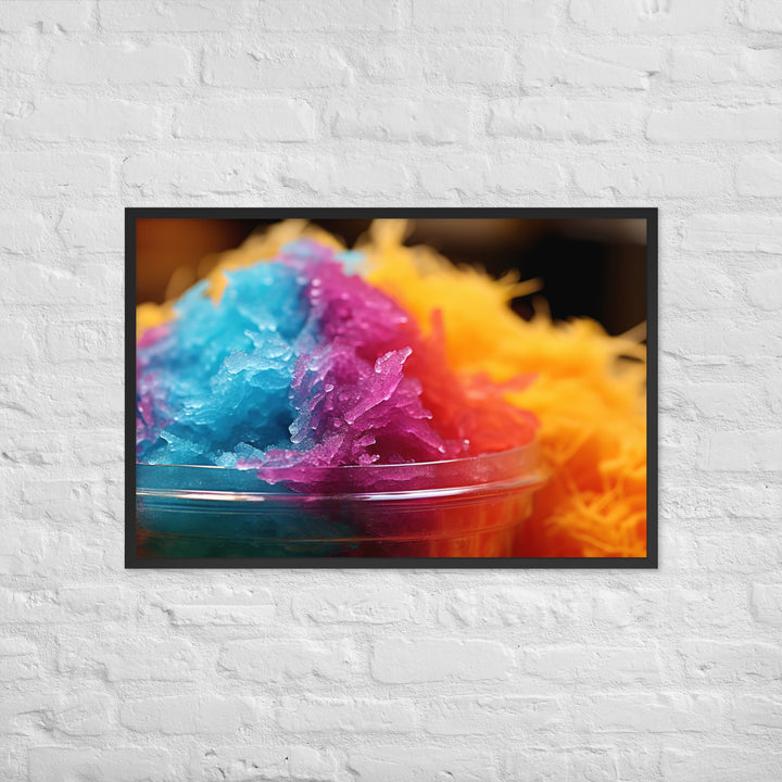 Shave Ice Framed poster 🤤 from Yumify.AI