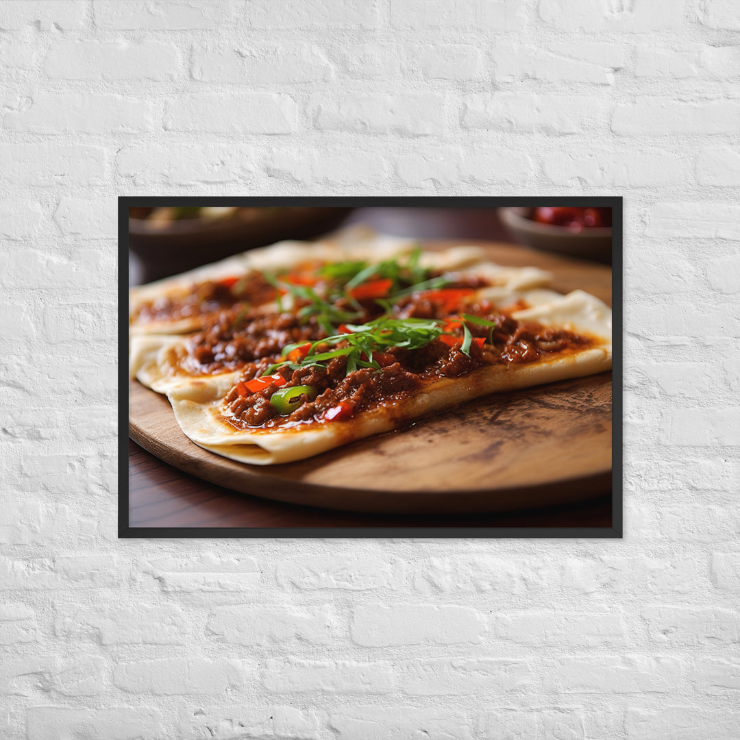 Lahmacun Framed poster 🤤 from Yumify.AI