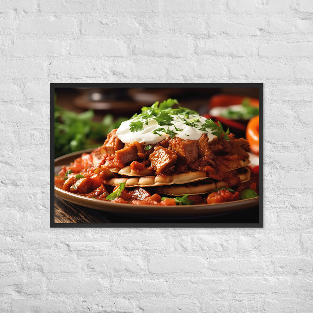 Iskender Kebab Framed poster 🤤 from Yumify.AI