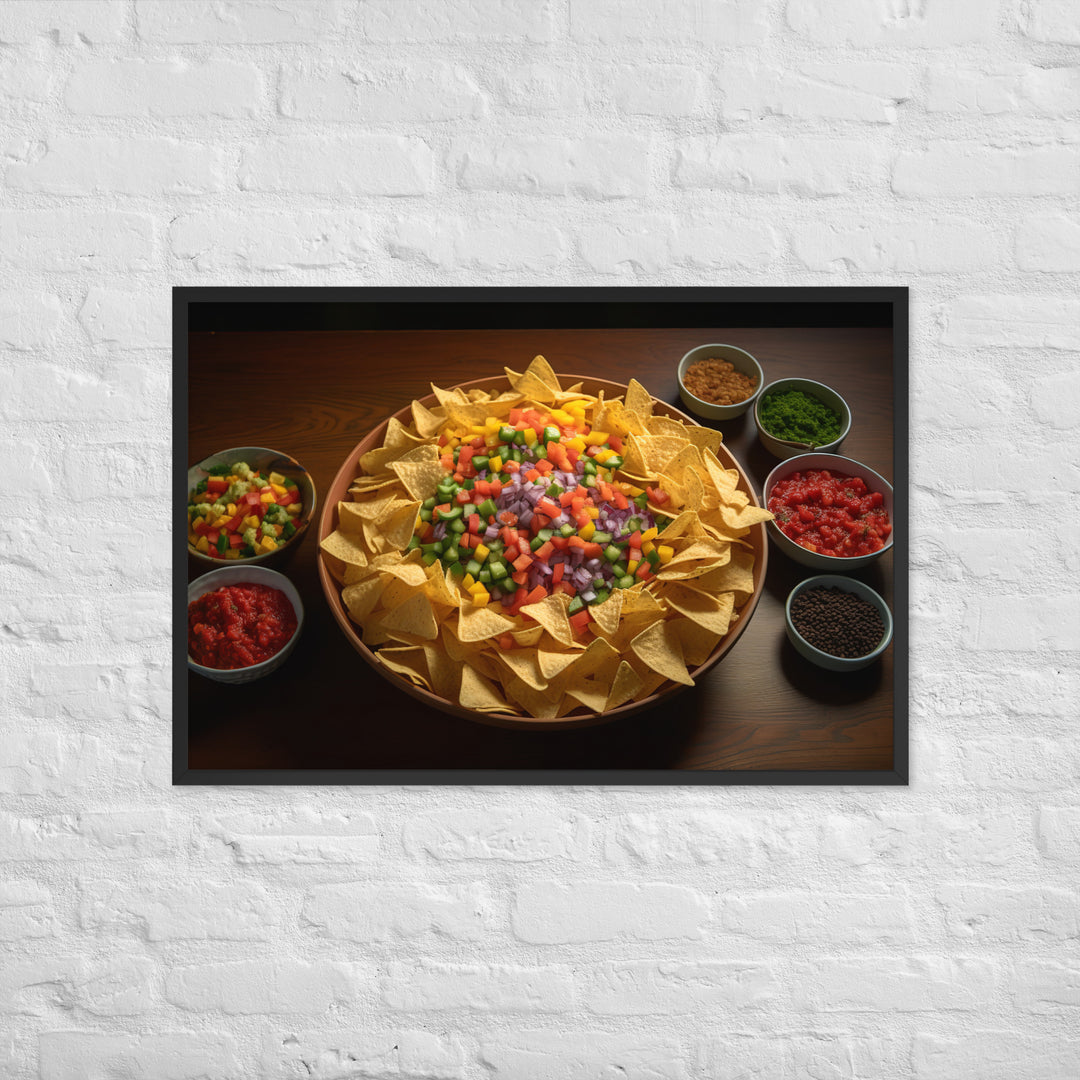 Party Perfect Chips and Salsa Framed poster 🤤 from Yumify.AI