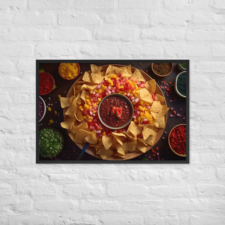 Party Perfect Chips and Salsa Framed poster 🤤 from Yumify.AI