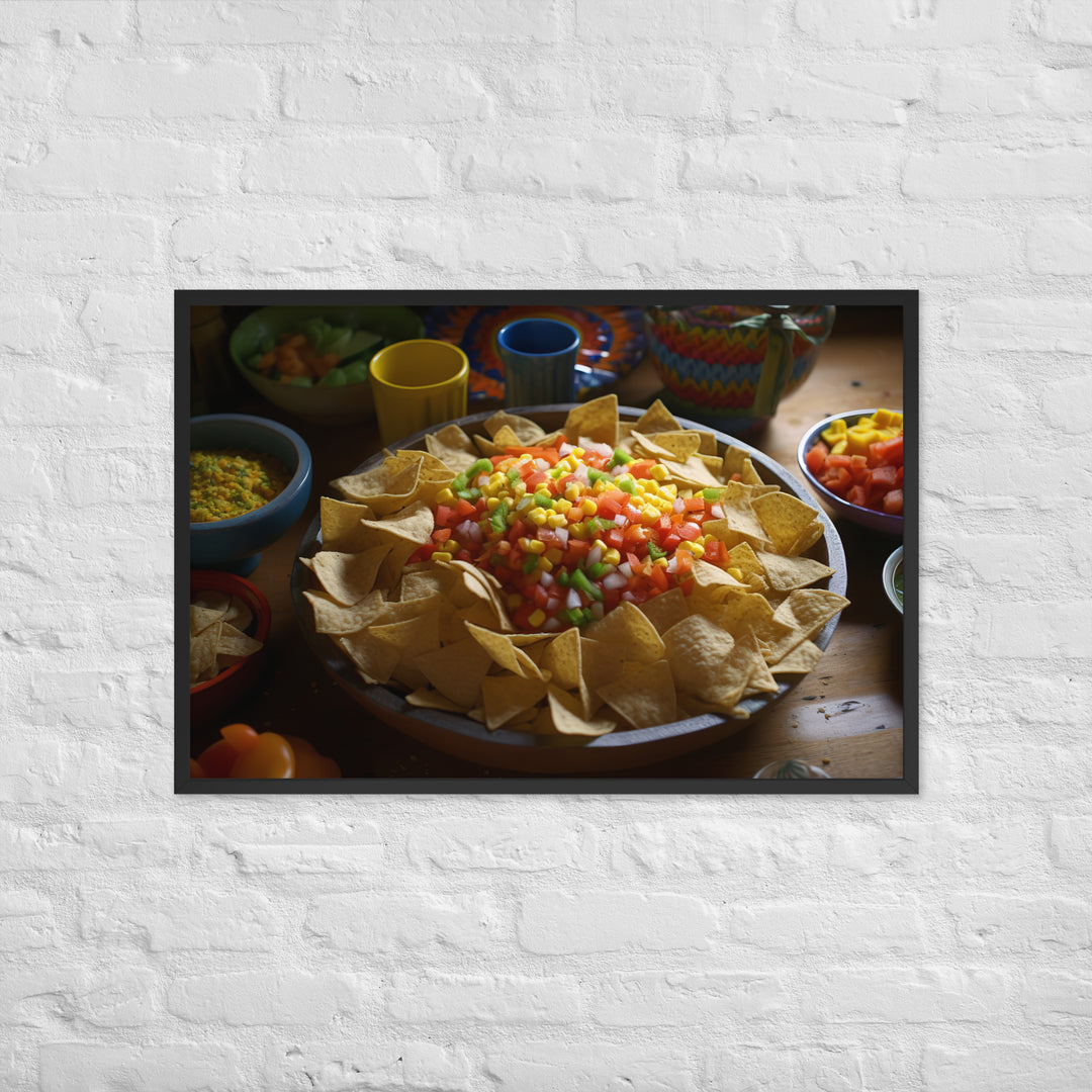 Party Perfect Chips and Salsa Framed poster 🤤 from Yumify.AI