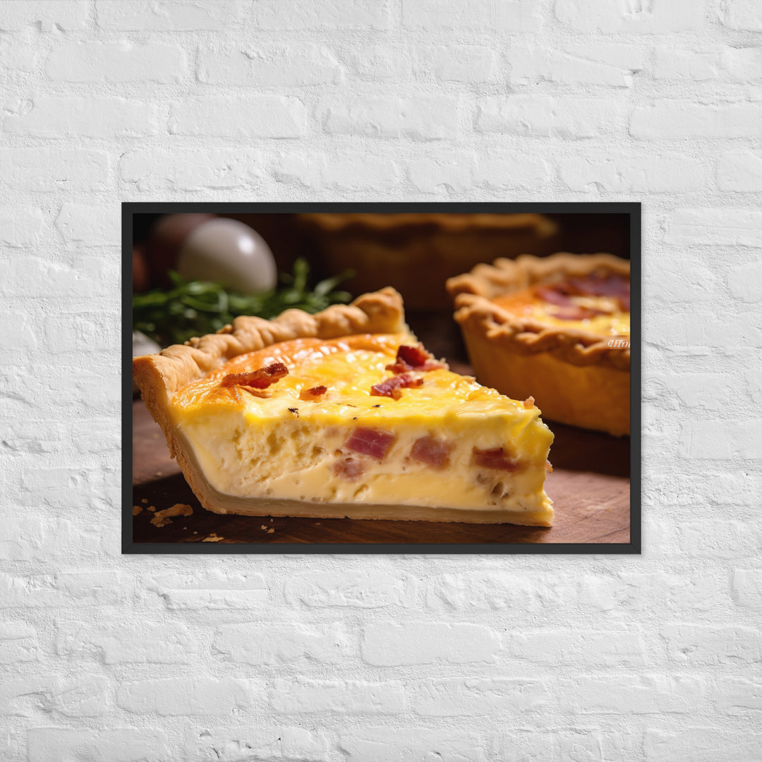 Quiche Lorraine Framed poster 🤤 from Yumify.AI