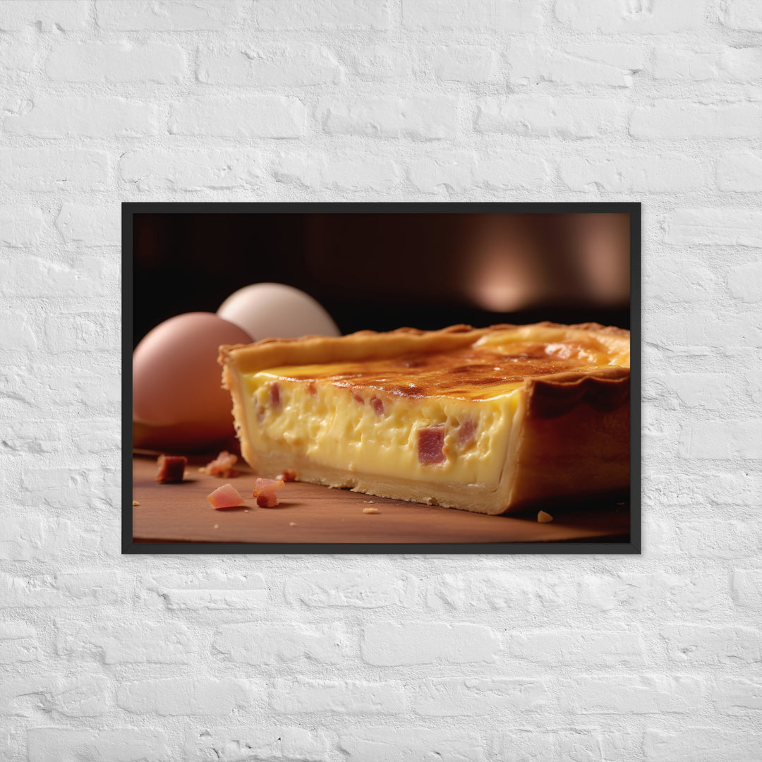 Quiche Lorraine Framed poster 🤤 from Yumify.AI