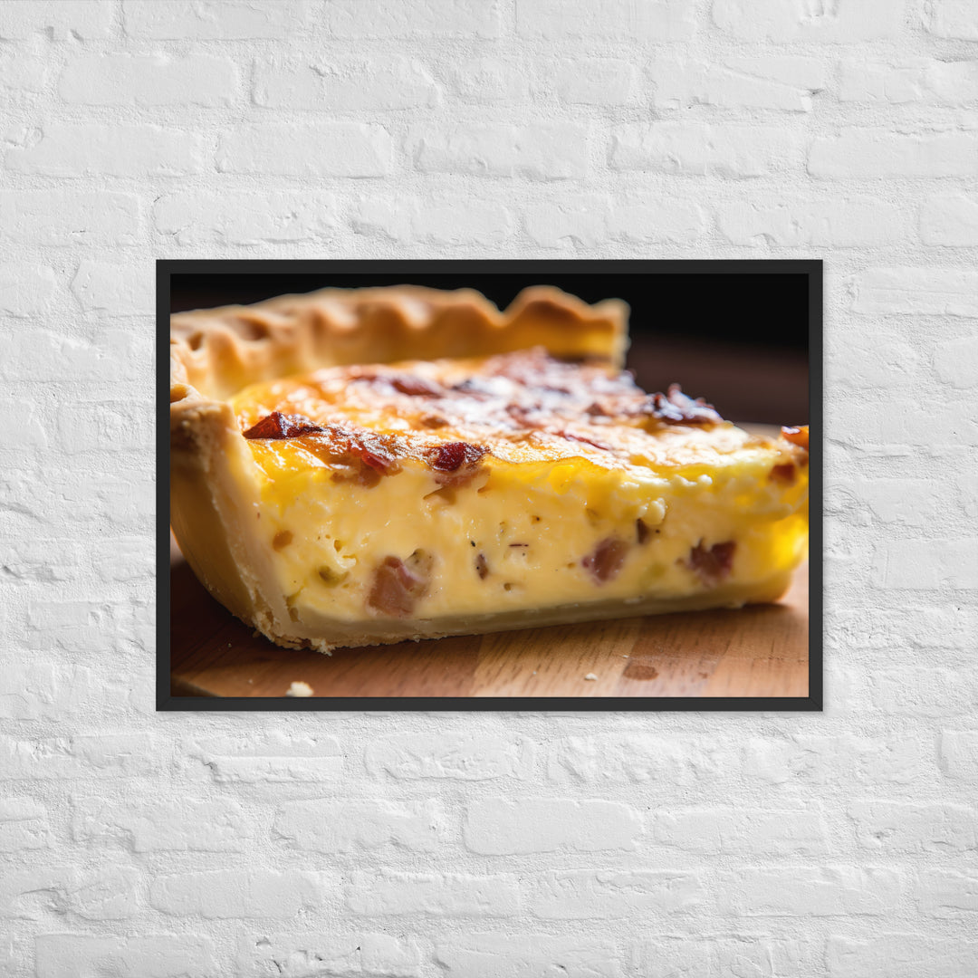 Quiche Lorraine Framed poster 🤤 from Yumify.AI