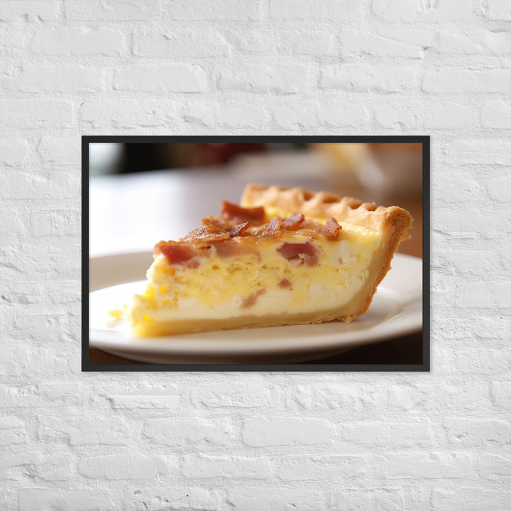 Quiche Lorraine Framed poster 🤤 from Yumify.AI