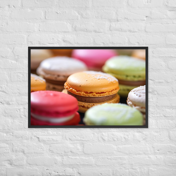 Macarons Framed poster 🤤 from Yumify.AI