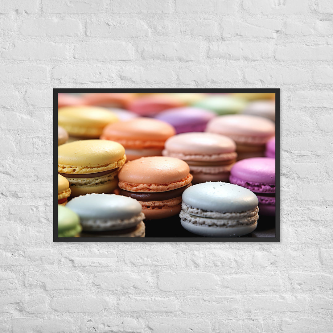 Macarons Framed poster 🤤 from Yumify.AI