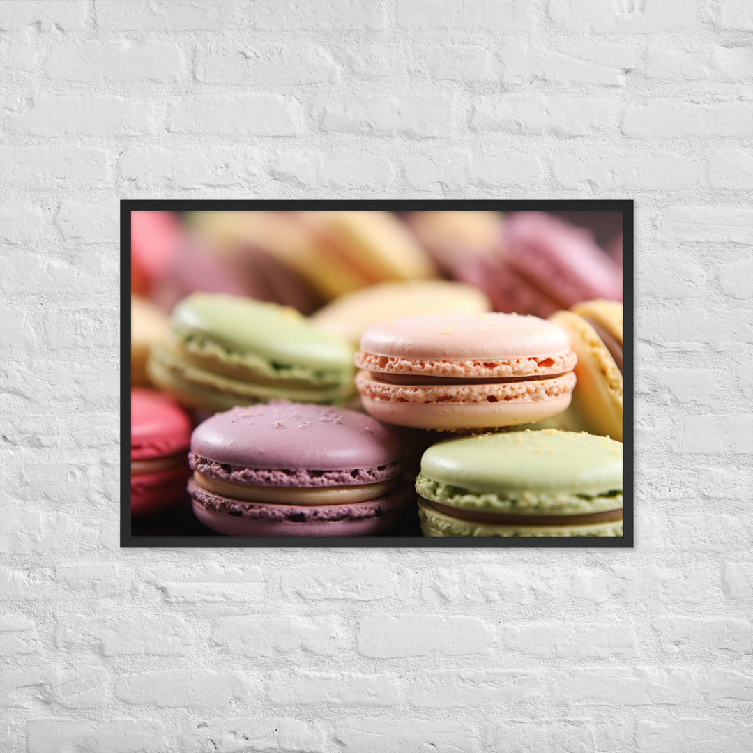 Macarons Framed poster 🤤 from Yumify.AI