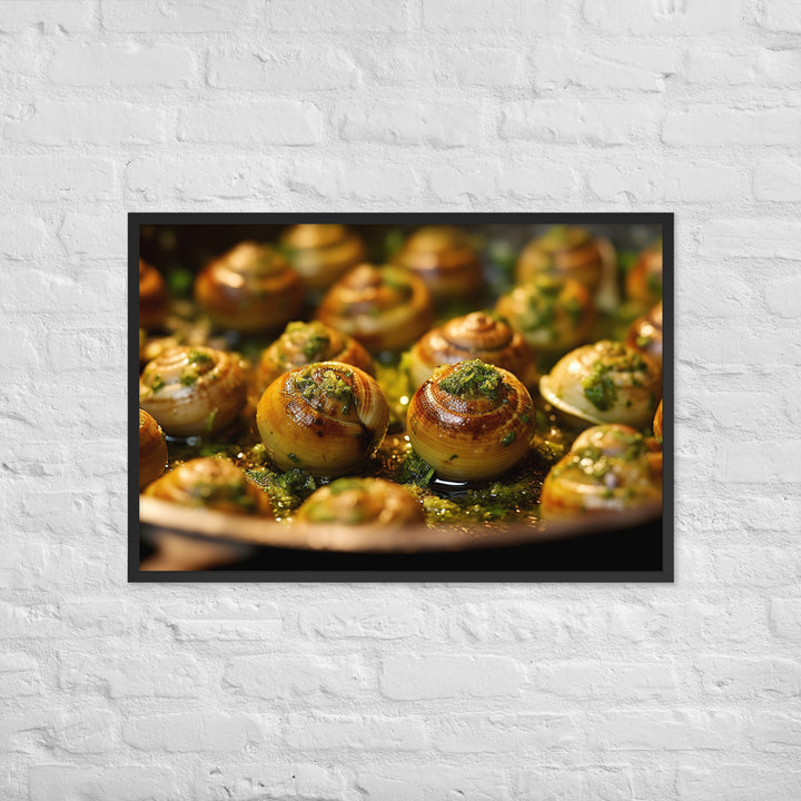 Escargots de Bourgogne Framed poster 🤤 from Yumify.AI