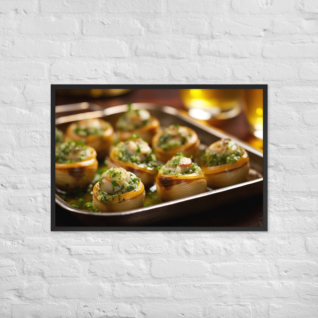 Escargots de Bourgogne Framed poster 🤤 from Yumify.AI