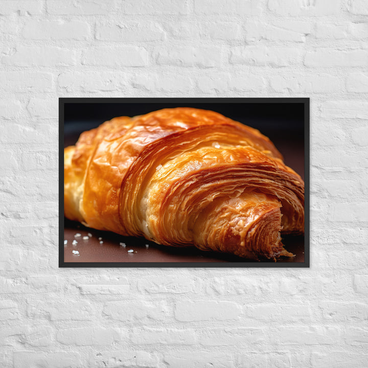 Croissant Framed poster 🤤 from Yumify.AI