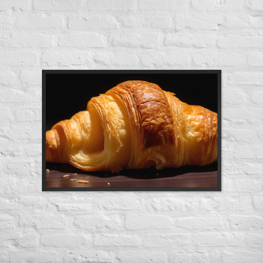 Croissant Framed poster 🤤 from Yumify.AI