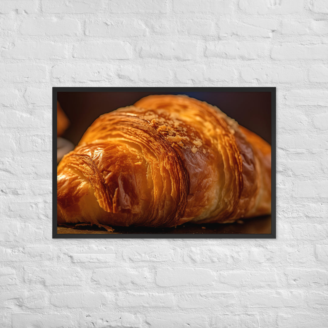 Croissant Framed poster 🤤 from Yumify.AI