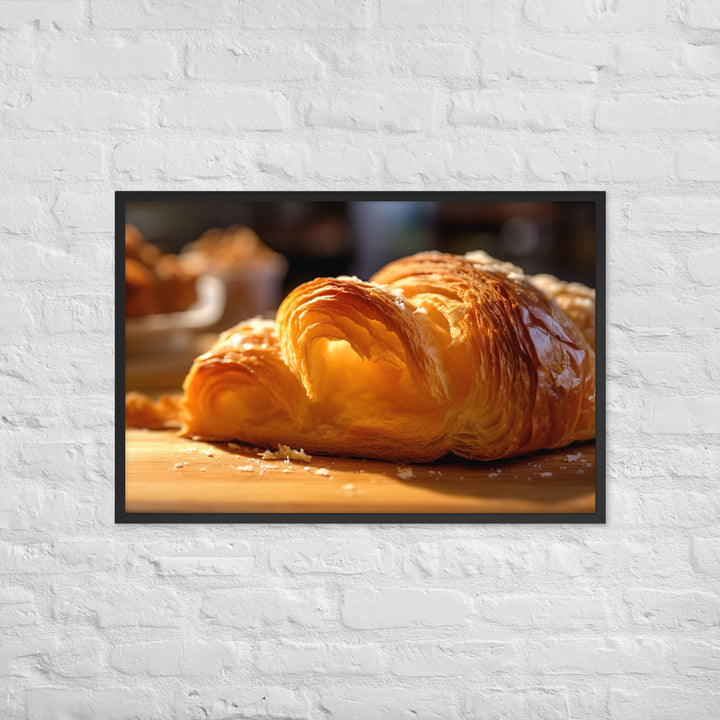 Croissant Framed poster 🤤 from Yumify.AI