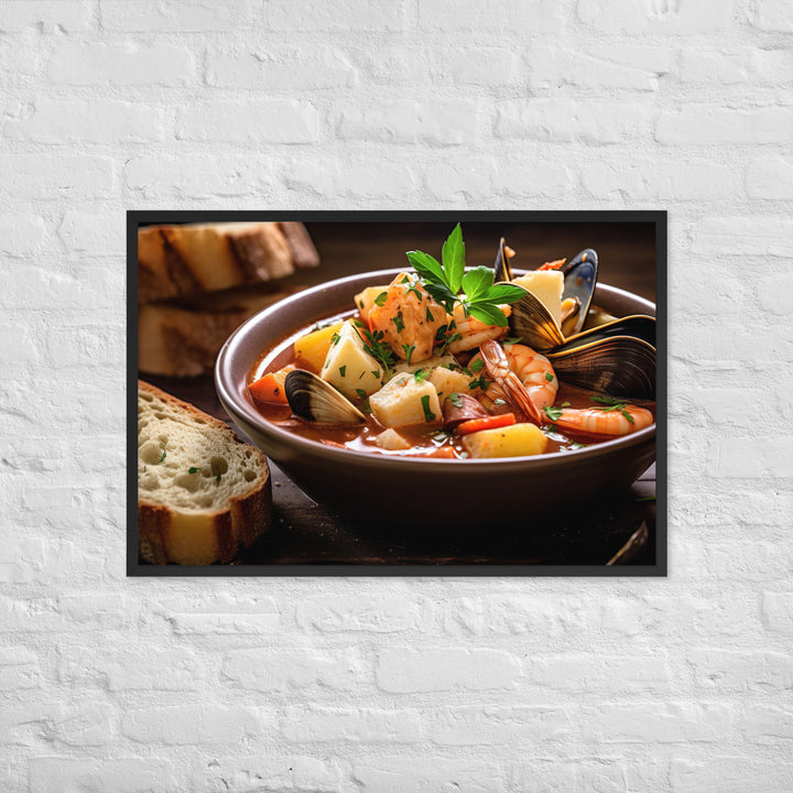 Bouillabaisse Framed poster 🤤 from Yumify.AI