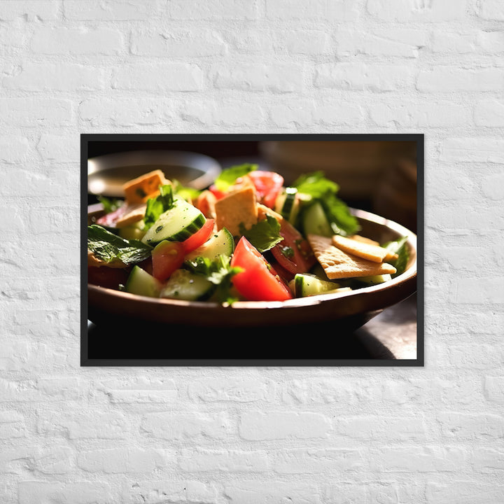 Fattoush Framed poster 🤤 from Yumify.AI