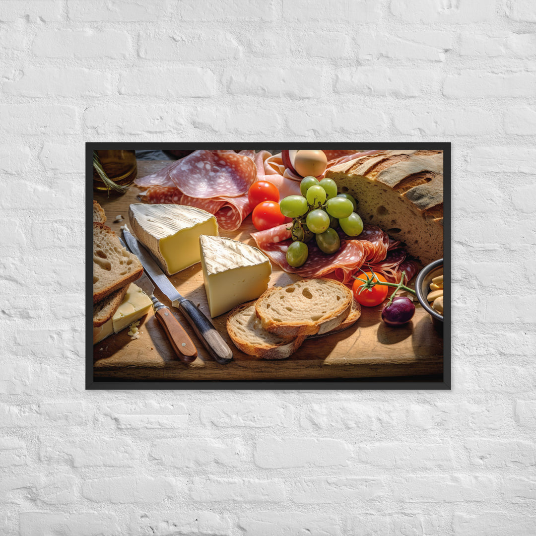 Ploughmans Lunc Framed poster 🤤 from Yumify.AI