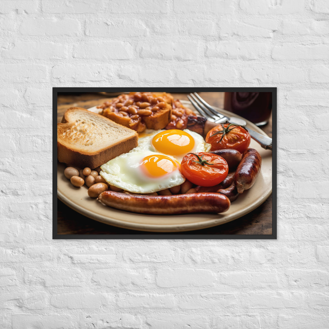 Full English Breakfast Framed poster 🤤 from Yumify.AI