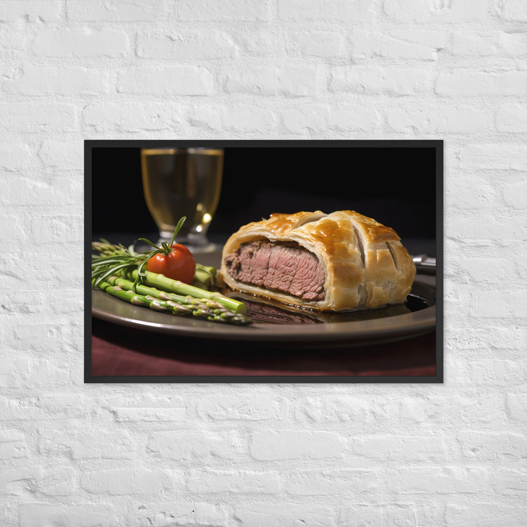 Beef Wellington Framed poster 🤤 from Yumify.AI