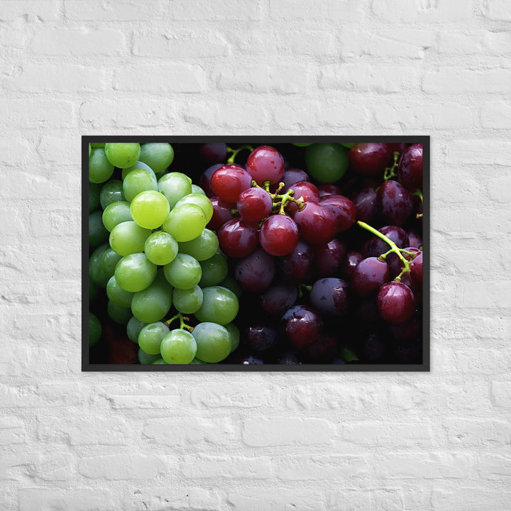 Grapes Framed poster 🤤 from Yumify.AI