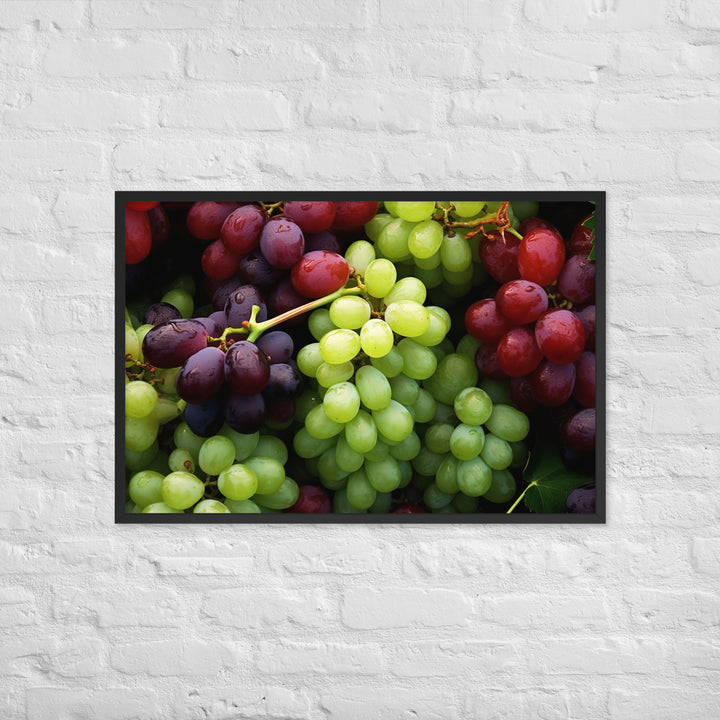 Grapes Framed poster 🤤 from Yumify.AI