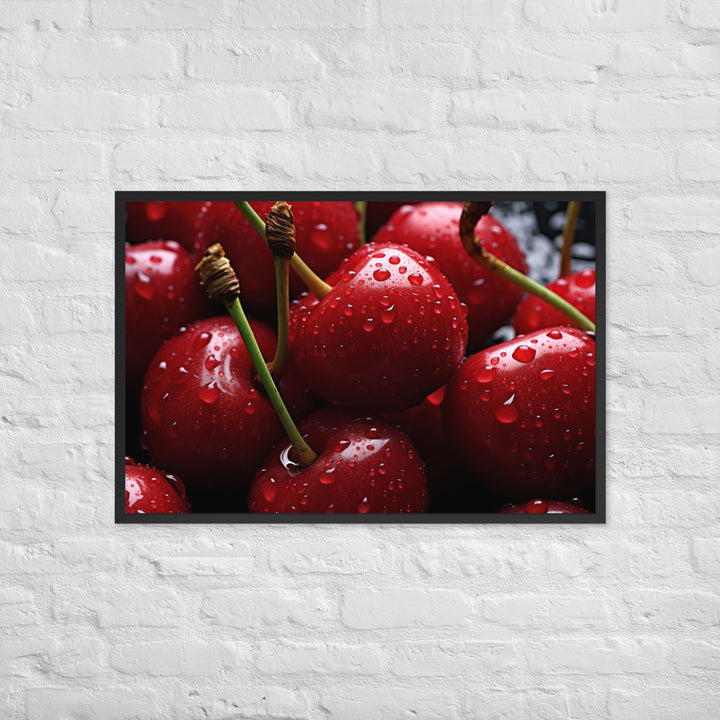 Cherry Framed poster 🤤 from Yumify.AI