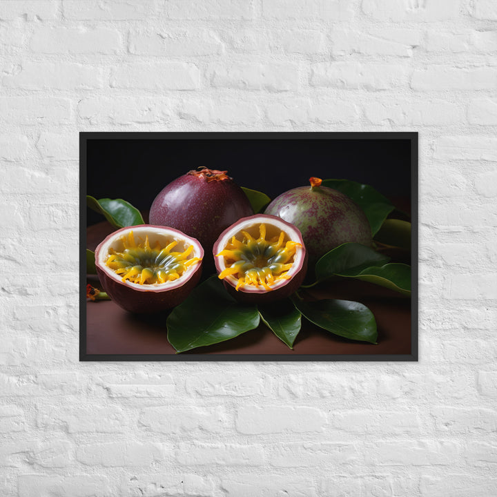 Passionfruit Perfection Framed poster 🤤 from Yumify.AI