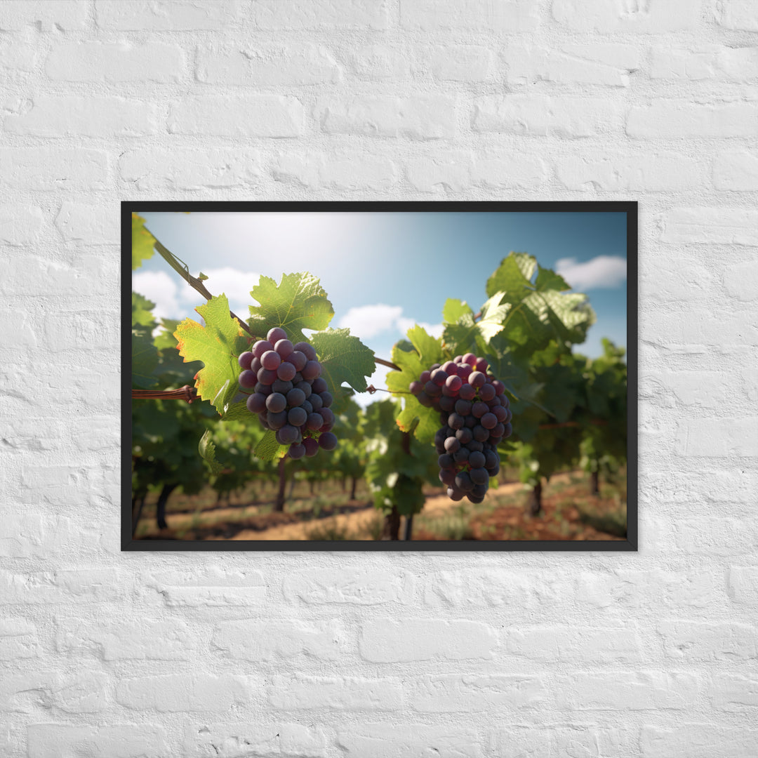 Vineyard Beauty Framed poster 🤤 from Yumify.AI