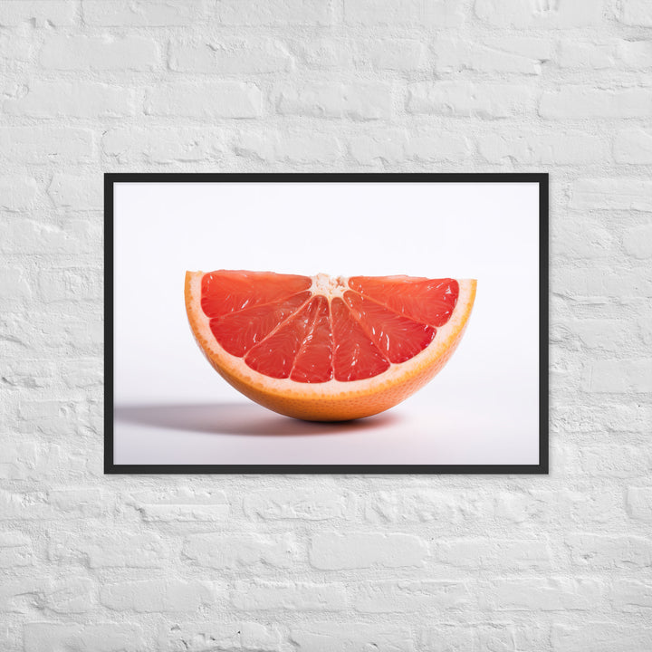 Sliced Grapefruit Framed poster 🤤 from Yumify.AI