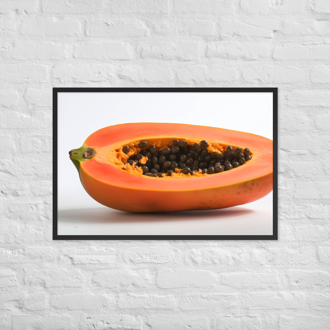 Ripe Papaya Framed poster 🤤 from Yumify.AI