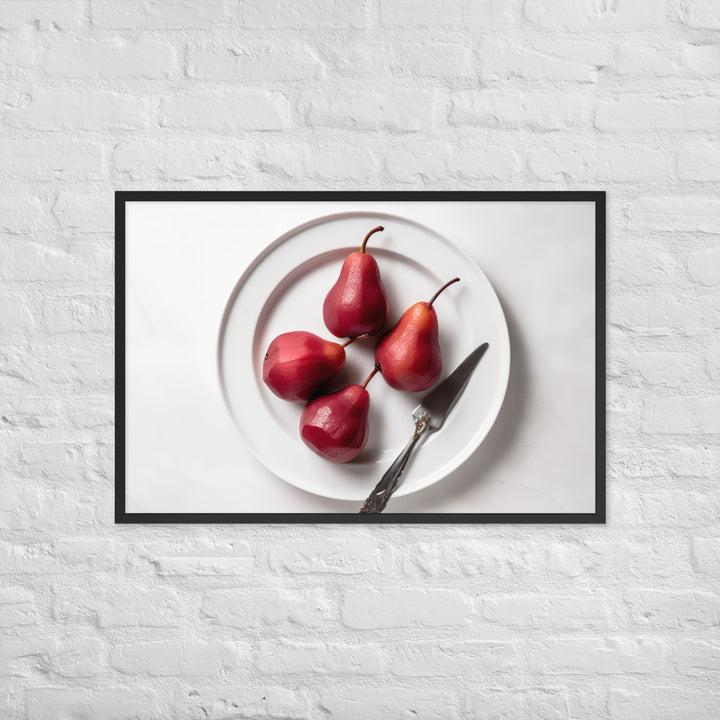 Red Anjou Pears Framed poster 🤤 from Yumify.AI