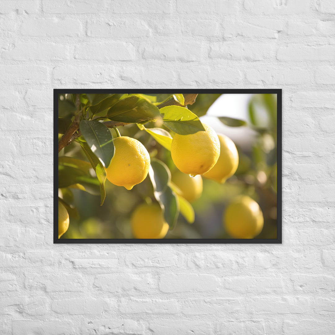 Lemon Tree Framed poster 🤤 from Yumify.AI