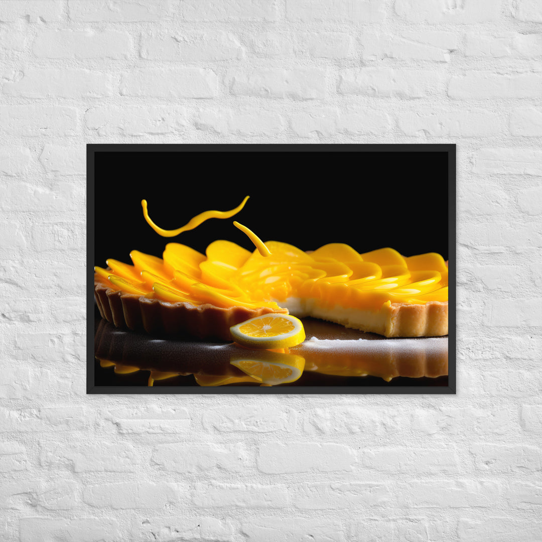 Lemon Tart Framed poster 🤤 from Yumify.AI