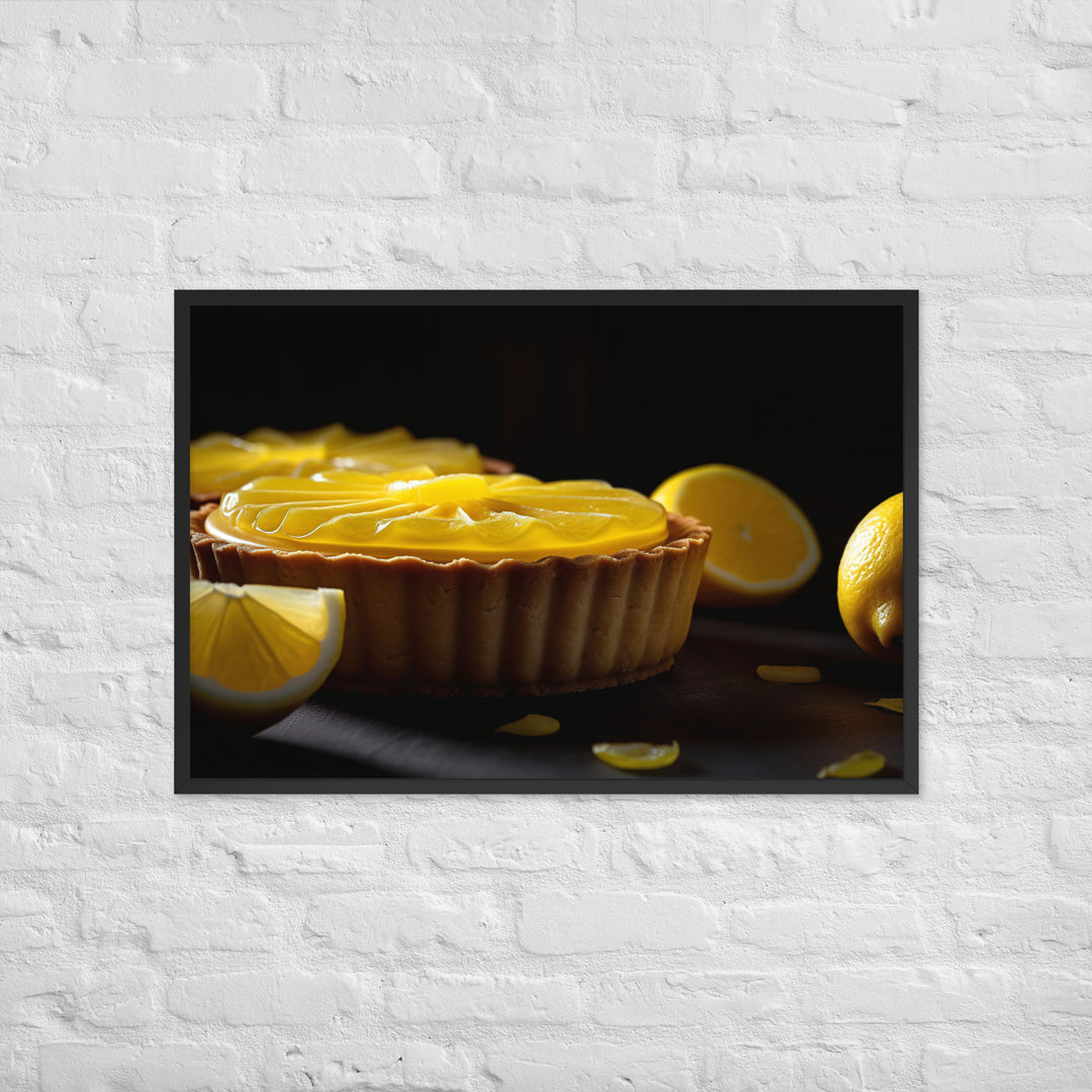 Lemon Tart Framed poster 🤤 from Yumify.AI