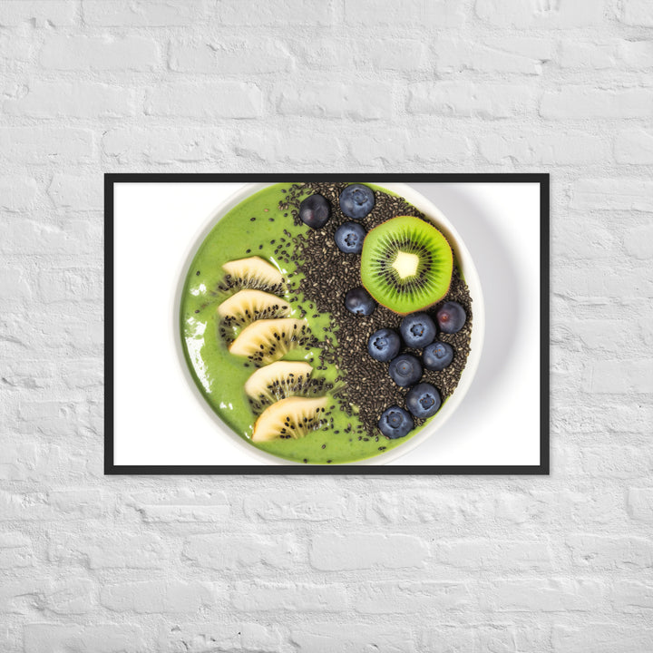 Kiwi Smoothie Bowl Framed poster 🤤 from Yumify.AI