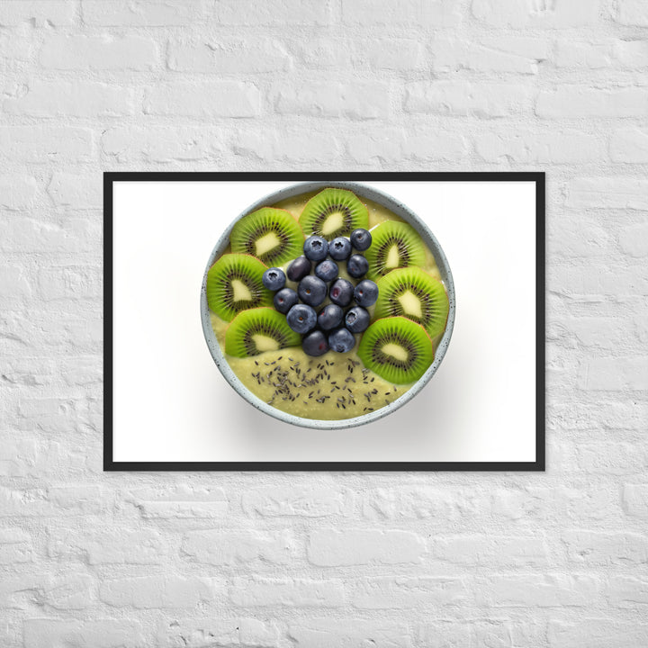 Kiwi Smoothie Bowl Framed poster 🤤 from Yumify.AI