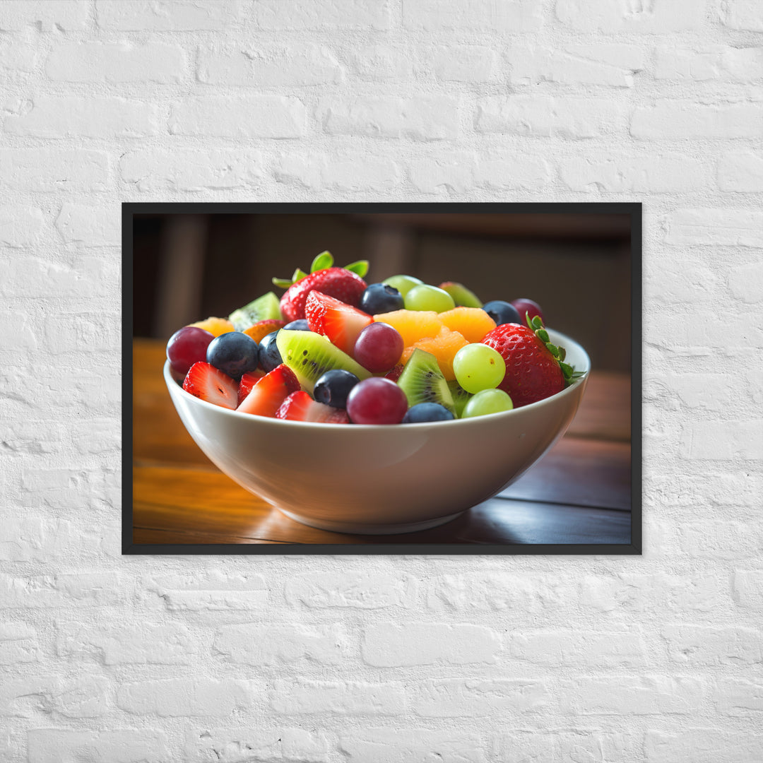 Kiwi Fruit Salad Framed poster 🤤 from Yumify.AI