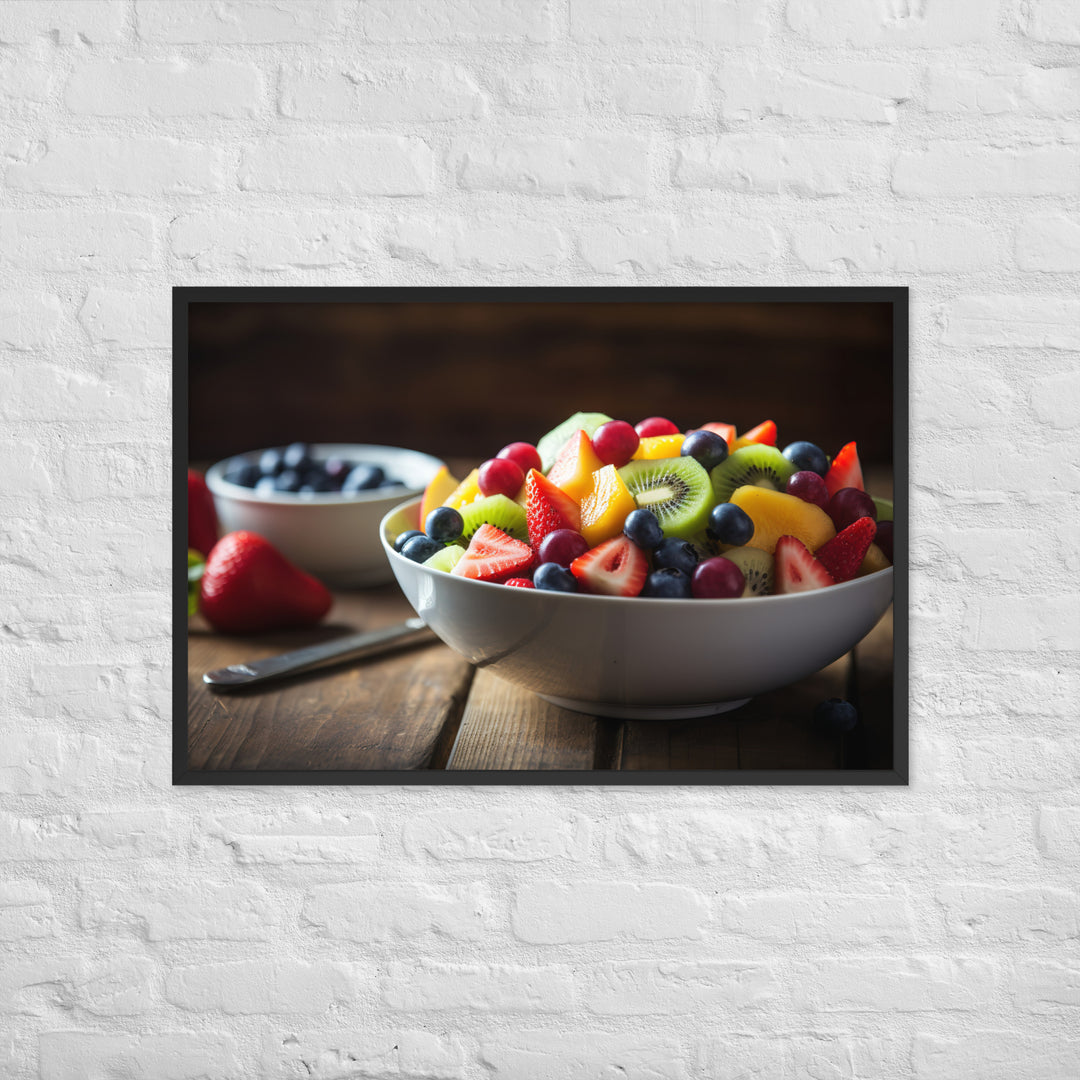 Kiwi Fruit Salad Framed poster 🤤 from Yumify.AI