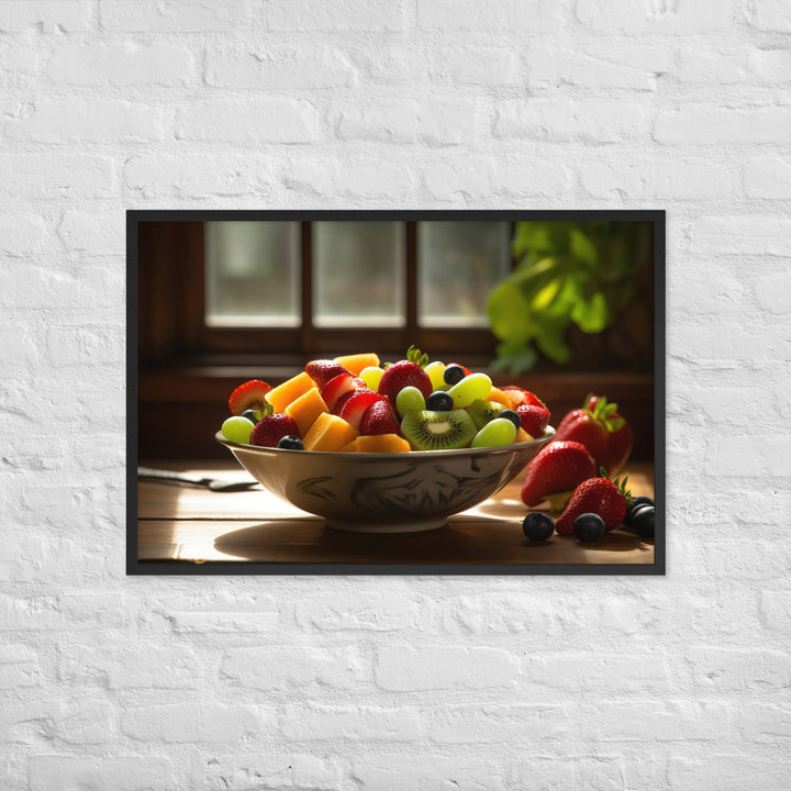 Kiwi Fruit Salad Framed poster 🤤 from Yumify.AI