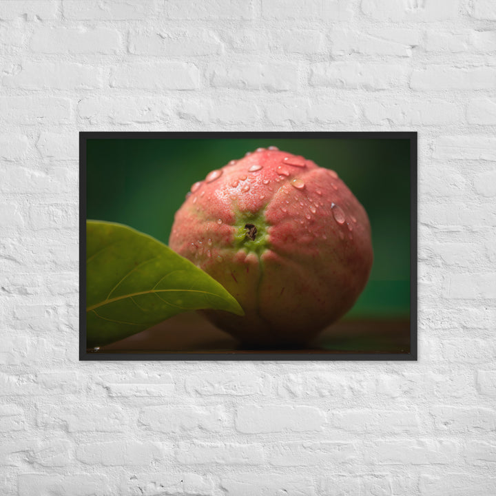 Juicy Guava Close Up Framed poster 🤤 from Yumify.AI