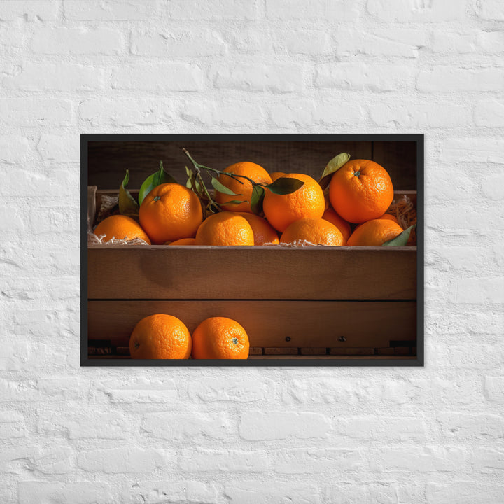 Juicy and Sweet Oranges Framed poster 🤤 from Yumify.AI