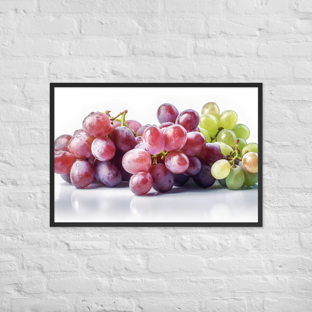 Fresh Grapes Framed poster 🤤 from Yumify.AI