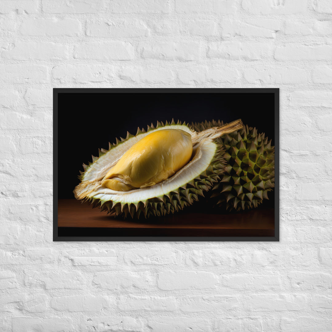 Durian Fruit as a Culinary Delight Framed poster 🤤 from Yumify.AI