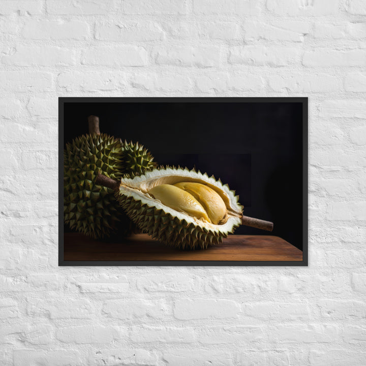 Durian Fruit as a Culinary Delight Framed poster 🤤 from Yumify.AI