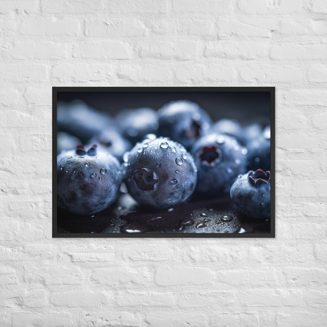 Blueberry Bliss Framed poster 🤤 from Yumify.AI